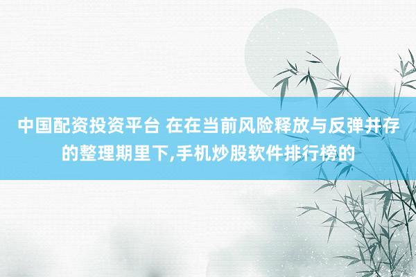 中国配资投资平台 在在当前风险释放与反弹并存的整理期里下,手机炒股软件排行榜的